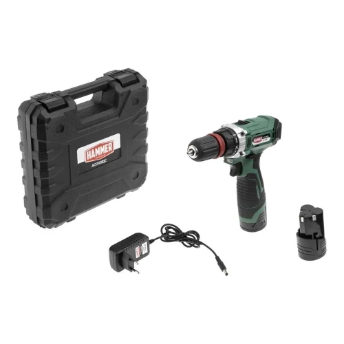 Аккумуляторная дрель Hammer 12 В, 2x2 Ач, Li-ION, 10 мм, 0-350/0-1400 об/мин, 28 Нм ACD122QC фото 11 Аккумуляторная дрель Hammer 12 В, 2x2 Ач, Li-ION, 10 мм, 0-350/0-1400 об/мин, 28 Нм ACD122QC фото 11