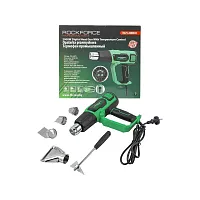 Промышленный фен с индикацией температуры и насадками ROCKFORCE RF-HG75-2000LED(52353)