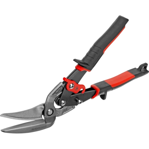 Ножницы по металлу GROSS PIRANHA 270 мм, прямой и левый проходной рез, сталь - СrMo, двухкомп. рук-ки 78331 фото 5