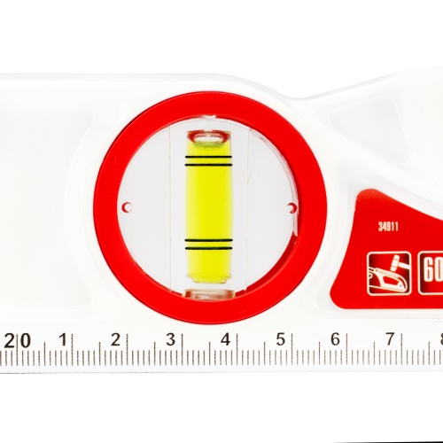 Уровень алюминиевый литой, фрезерованный, 3 глазка, две ударные площадки, 600 мм Matrix фото 8