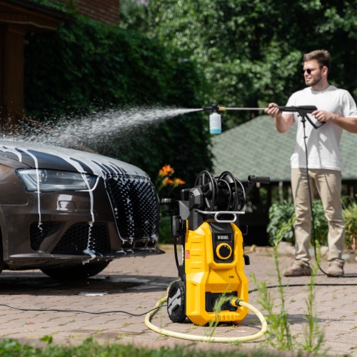 Моечная машина высокого давления R-180iD, 2000 Вт, 180 бар, 420 л/ч, асинх. двиг., бараб.// Denzel фото 31