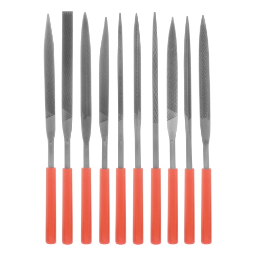 Набор надфилей, 180 х 5 мм, 10 шт, пластиковые рукоятки Matrix