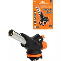 Газовая горелка TDM ELECTRIC регулятор подачи, пьезоподжиг, бутан, профи, блистер, серия "Алмаз" SQ1041-0104