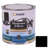 Эмаль с молотковым эффектом Лакра черная 0,8 кг