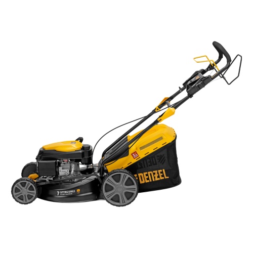 Газонокосилка бензиновая GLD-460SP, 146 куб.см, ширина 46 см, привод 7 уровней, травосборник 50 л Denzel фото 3