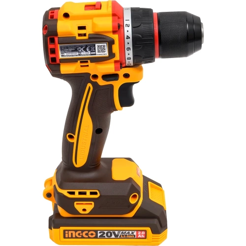 Аккумуляторный шуруповерт INGCO 20B BL 66Hm 2хАКБ и ЗУ кейс SUPER INDUSTRIAL CDLI20668 фото 4