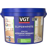Краска интерьерная VGT ВД-АК-1180 моющаяся база A 2,5 кг