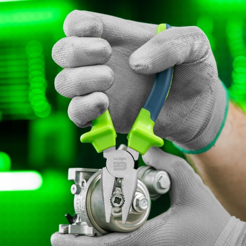 Плоскогубцы комбинированные, 160 мм, двухкомпонентные рукоятки Сибртех фото 8