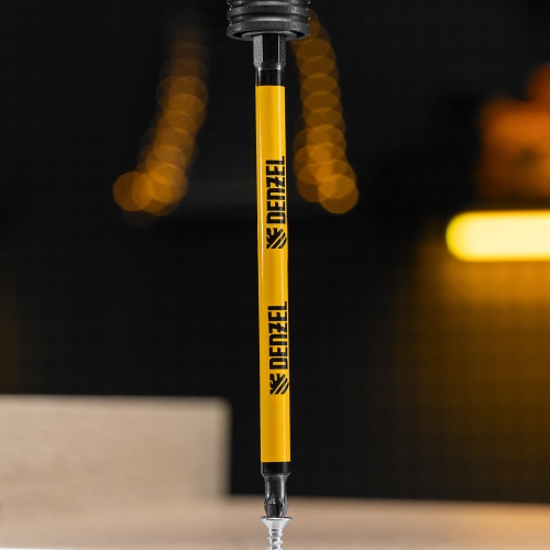 Бита PH2х127, сталь S2, цилиндр., 5шт. Е 6,3 Denzel фото 9