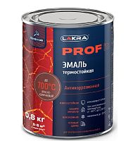 Эмаль термостойкая антикоррозионная Лакра Prof it до 700С красно-коричневая 0,8 кг