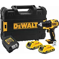 Аккумуляторная дрель-шуруповерт Dewalt DCD708D2T, 18 В, 1650 об/мин, с 2 АКБ 2 Ач и ЗУ, в кейсе TSTAK DCD708D2T-QW