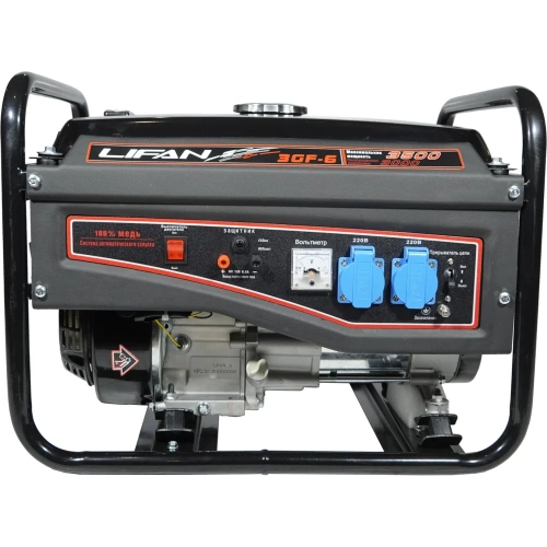 Бензиновый генератор LIFAN 3500 3GF-6 220В, 3КВт, ручной стартер 00-00005550 фото 10
