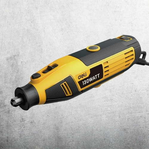 Электрический гравер DELI DL-DM03-E1 ( с гибким валом, 130Вт, цанга 3,2мм, 10000-32000об/мин, кейс + 41 насадка) 102877