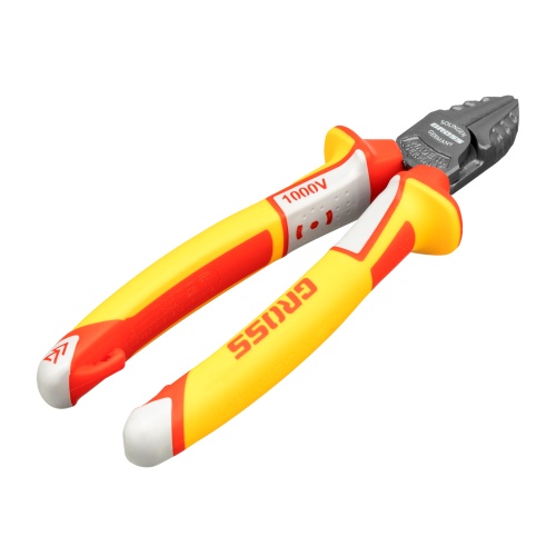 Бокорезы, диэлектрические рукоятки, до 1000 В, трехкомпонентные рукоятки, 180 мм Gross фото 2