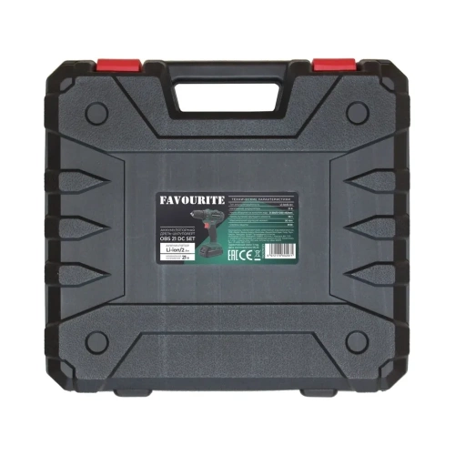 Дрель-шуруповерт аккумуляторная FAVOURITE OBS 21 DC SET 21В, 2Ач, кейс 150121421 фото 3