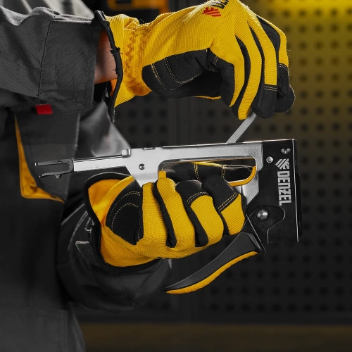 Степлер металлический Denzel скобы в комплекте, 2К рукоятка, тип 53, 6-10 мм 40222 фото 7 Степлер металлический Denzel скобы в комплекте, 2К рукоятка, тип 53, 6-10 мм 40222 фото 7