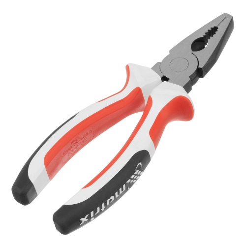 Плоскогубцы Premium, 180 мм, трехкомпонентные рукоятки Matrix фото 2