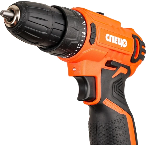 Аккумуляторная дрель Спец БДА-12-1, 12 В,1 аккум. х 2 Ач, Ли-Ион, 0-750 об/мин, 18 Нм, реверс, регулировка крут. момента, подсветка, зарядка 3-5 час, цв.коробка СПЕЦ-4104 фото 3 Аккумуляторная дрель Спец БДА-12-1, 12 В,1 аккум. х 2 Ач, Ли-Ион, 0-750 об/мин, 18 Нм, реверс, регулировка крут. момента, подсветка, зарядка 3-5 час, цв.коробка СПЕЦ-4104 фото 3