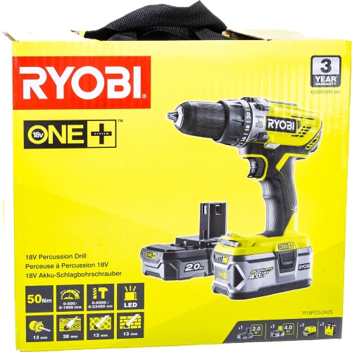 Ударная дрель-шуруповерт Ryobi ONE+ R18PD3-242S 5133003820 фото 9