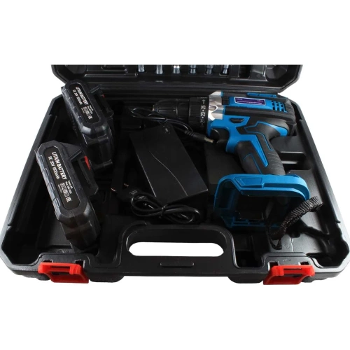 Аккумуляторная дрель-шуруповерт cd20g set (20 в, 2 li-ion аккум. 1500 mah, кейс, гибкий удл., сверла, биты) AktiTool 101209 фото 4 Аккумуляторная дрель-шуруповерт cd20g set (20 в, 2 li-ion аккум. 1500 mah, кейс, гибкий удл., сверла, биты) AktiTool 101209 фото 4