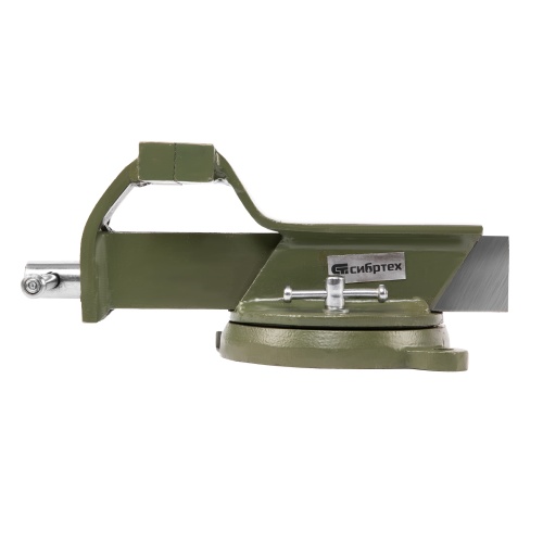 Тиски слесарные, 100 мм, стальные, поворотные Сибртех фото 3