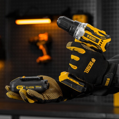 Дрель-шуруповерт аккумуляторная, бесщет. BLDL-18-0 Li-Ion, 18 В Denzel фото 15