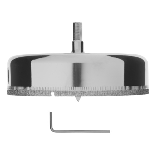 Сверло по керамической плитке и стеклу, 110 х 55 мм, шестигранный хвостовик, с центрующим сверлом Сибртех фото 4