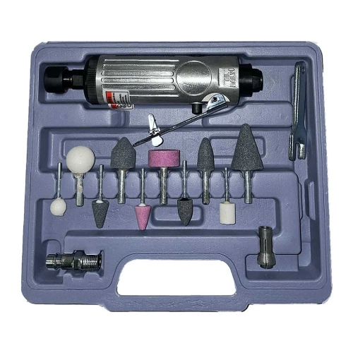 Шлифмашина прямая цанговая пневматическая BYAROSS с набором шлифовальных головок FS41BK фото 4 Шлифмашина прямая цанговая пневматическая BYAROSS с набором шлифовальных головок FS41BK фото 4