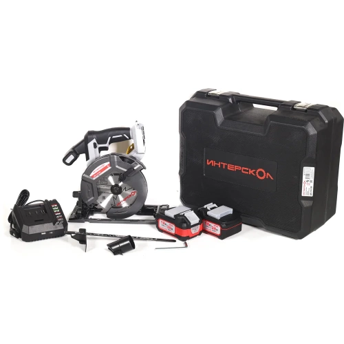 Аккумуляторная бесщеточная дисковая пила Интерскол ДПА-165/36В Li-ion АПИ (кейс, 2 аккум. 2,0Ач, ЗУ) 817.2.2.70 фото 6