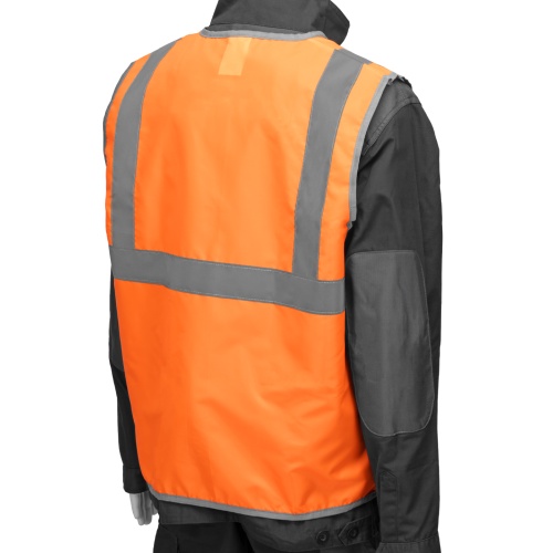 Жилет сигнальный, оранжевый, размер XL Сибртех фото 5