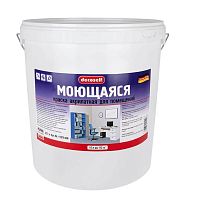 Краска моющаяся Pufas Decoself КМ морозостойкая белая 15 л/23,1 кг