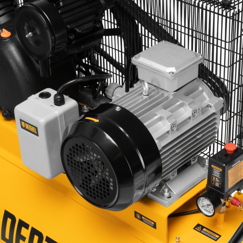 Компрессор воздушный рем. привод BCV 5500-T/200, 5,5 кВт, 200 литров, 850 л/мин Denzel фото 8