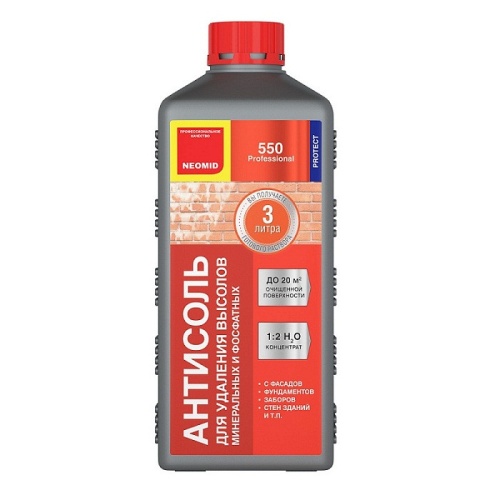 Состав для удаления высолов Neomid Антисоль 550 1 л