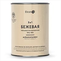 Грунт-эмаль Elcon 3 в 1 глянцевая бежевая RAL 1015 0,8 кг