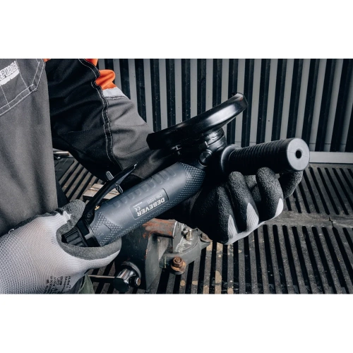 Пневматическая угловая шлифовальная машина DeBever 125 мм, рычажный тип, 1,57 кВт DB-1020 фото 5 Пневматическая угловая шлифовальная машина DeBever 125 мм, рычажный тип, 1,57 кВт DB-1020 фото 5