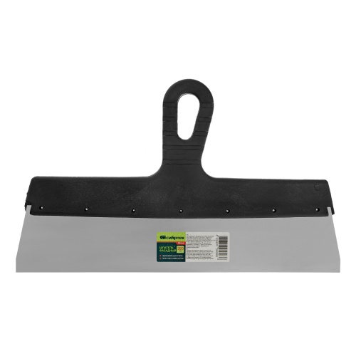 Шпатель фасадный из нержавеющей стали, 350 мм, пластмассовая ручка Сибртех фото 6