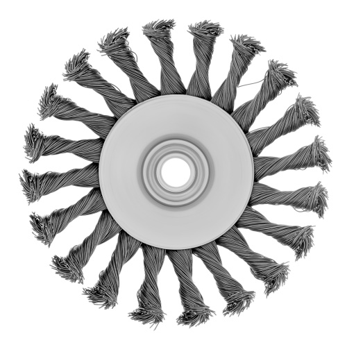 Щетка для УШМ, 125 мм, М14, "тарелка", крученая металлическая проволока Сибртех фото 4 Щетка для УШМ, 125 мм, М14, "тарелка", крученая металлическая проволока Сибртех фото 4
