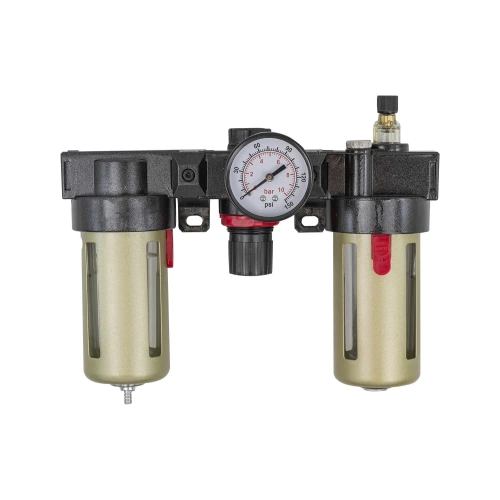 Блок подготовки воздуха с нижним расположением регулятора 1/4" фильтр-регулятор + лубрикатор 10Мк, 1400 л/мин Forcekraft FK-BC2000(54420) фото 7 Блок подготовки воздуха с нижним расположением регулятора 1/4" фильтр-регулятор + лубрикатор 10Мк, 1400 л/мин Forcekraft FK-BC2000(54420) фото 7