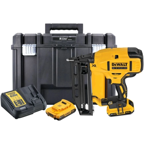Аккумуляторный гвоздезабивной пистолет Dewalt DCN662D2, 18В, 48Дж, с 2 АКБ 2 Ач и ЗУ, в кейсе TSTAK DCN662D2-QW Аккумуляторный гвоздезабивной пистолет Dewalt DCN662D2, 18В, 48Дж, с 2 АКБ 2 Ач и ЗУ, в кейсе TSTAK DCN662D2-QW