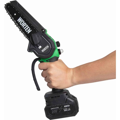 Пила цепная WORTEN 2x3.0Ач 21В шина 6 дюймов с автоматической подачей масла  IM КА-90000598 фото 8