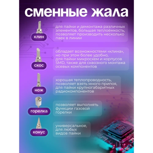 Газовая горелка-паяльник Forsage F-248BSI/горелка/(16297) фото 8