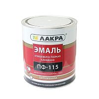 Эмаль Лакра ПФ-115 белая глянцевая 1,9 кг