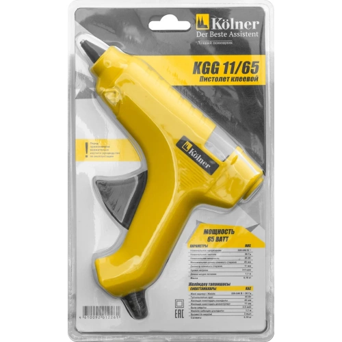 Клеевой пистолет Kolner KGG 11/65 65Вт, клеевые стержни 11мм, 8031800036 фото 7 Клеевой пистолет Kolner KGG 11/65 65Вт, клеевые стержни 11мм, 8031800036 фото 7