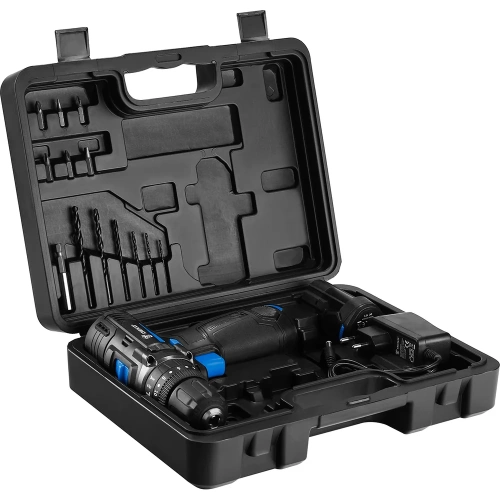 Ударная аккумуляторная дрель-шуруповерт DEKO GCD12DU SET4 в кейсе + оснастка 13 шт, 12В, 2x2.0Ач 063-4038 фото 4 Ударная аккумуляторная дрель-шуруповерт DEKO GCD12DU SET4 в кейсе + оснастка 13 шт, 12В, 2x2.0Ач 063-4038 фото 4