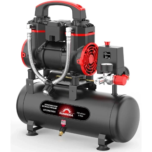 Поршневой безмасляный компрессор SUNREKA GFC190/10DS 216111 фото 3