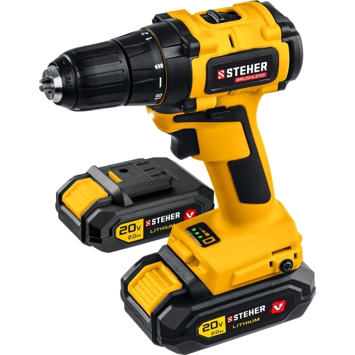 Бесщеточная дрель-шуруповерт STEHER CDB-200-2 Бесщеточная дрель-шуруповерт STEHER CDB-200-2