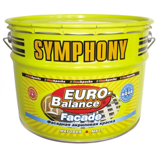 Краска Symphony Fasade Aqua LAP 9 л Краска Symphony Fasade Aqua LAP 9 л