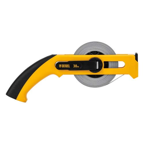 Рулетка геодезическая 30 м х 13 мм, открытый корпус, металлическая лента Denzel фото 5
