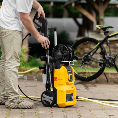 Моечная машина высокого давления R-180iD, 2000 Вт, 180 бар, 420 л/ч, асинх. двиг., бараб.// Denzel фото 28