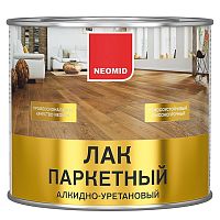 Лак алкидно-уретановый паркетный Neomid глянцевый 2,5 л